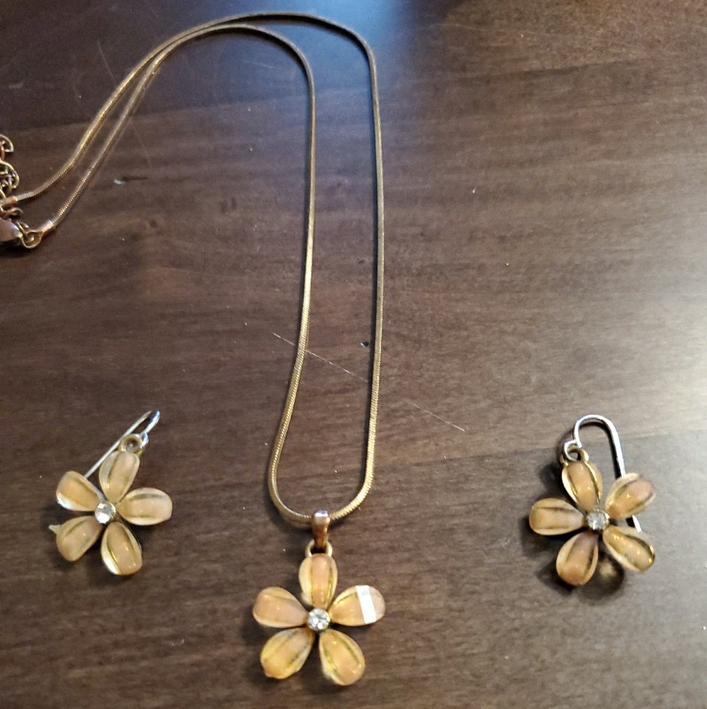 Beautiful necklace and earrings set